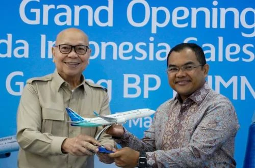 Garuda Indonesia Kembali Ke Rumah Lama Resmikan Kantor Penjualan Di Gedung Bumn